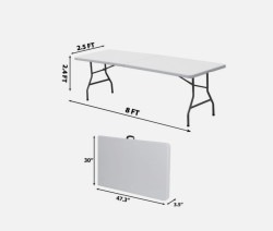 8’ Rectangle Folding Table