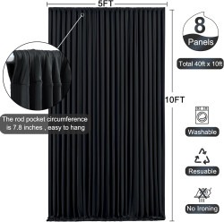 Backdrop Curtains (Black)