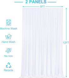 Backdrop Curtains (White)